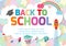 Back to school banner background.welcome back to school ,Cute school kids.education concept, Template for advertising brochure
