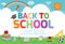 Back to school banner background.welcome back to school ,Cute school kids.education concept, Template for advertising brochure