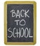 Back to school on blackboard