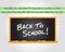 Back to school chalkboard