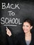 Back to school chalkboard blackboard teacher