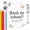 Back to school ! Colorful illustration.