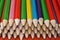 Back to school colorful pencils background