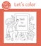 Back to school coloring page for children. Cute funny schoolboy standing near chalkboard. Vector classroom outline illustration.