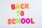 Back to school colourful alphabet learning letters