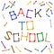 Back to school crayon sign