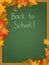 Back to school, education vector background