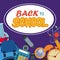 Back to school, elementary education learning study supplies poster