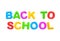 Back to School English Multi Coloured Alphabet