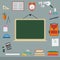 Back to School Equipment Icons Set