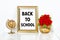 Back to school Golden picture frame decorations