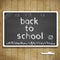 Back to school illustration with blackboard