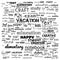 Back to School in important words in the business world cloud words - Illustration,black and white school word cloud,background