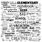 Back to School in important words in the business world cloud words - Illustration,black and white school word cloud,background