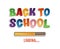 Back To School loading. Colorful design.