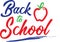 Back to School Logo with Apple