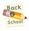 Back to School Logo Pencil