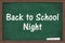 Back to School Night message