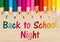 Back to School Night message