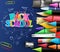 Back to School Patterned and Colorful Text Decorative Poster