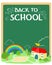 Back to school poster design .