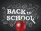 Back to school poster with text