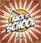 Back to school promotional poster design