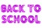 Back to school, purple color