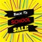 Back To School Sale. Background with Colorful Pencils with Header. Welcome. Poster,Banner ,Brochure Template.Vector Illustration.