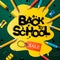 Back to school sale poster and banner with colorful pencils and elements for retail marketing promotion and education