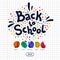 Back to school. Stationery shop template. Vector illustration.