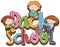 Back to School Symbol with Student