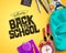 Back to school vector background design. Welcome back to school text with colorful educational supplies