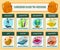 Back to School vector lesson science posters