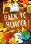 Back to School vector lesson stationery poster