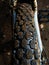 Back tubeless puncture resistant tire closeup - enduro downhill mtb