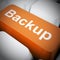 Back up data concept icon shows the importance of a backup plan - 3d illustration