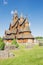 Back view of the Heddal Stave church