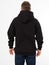 Back view - Man in black sweatshirt, black hoodies , mock up , copy space