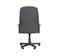 Back view of modern office chair from gray cloth.