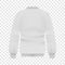 Back of white baseball jacket mockup