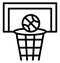 backboard, basketball goal Vector that can be easily modified or edit