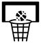 backboard, basketball goal Vector that can be easily modified or edit