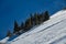 Backcountry skiing. Extreme winter sports. Breckenridge, Colorado.