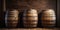 The Backdrop Is Adorned With The Rich Texture Of A Wooden Barrel