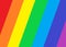 Backdrop background of the slanted stripes of the seven colors of a rainbow - red orange yellow green blue indigo violet