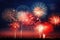 Backdrop Of Bursting Fireworks