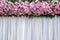 Backdrop flowers arrangement for wedding ceremony