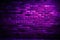 backdrop grunge effect lighting empty design space background magenta purple close wall brick old light neon