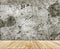 Backdrop marble wall and wood slabs arranged in perspective texture background.